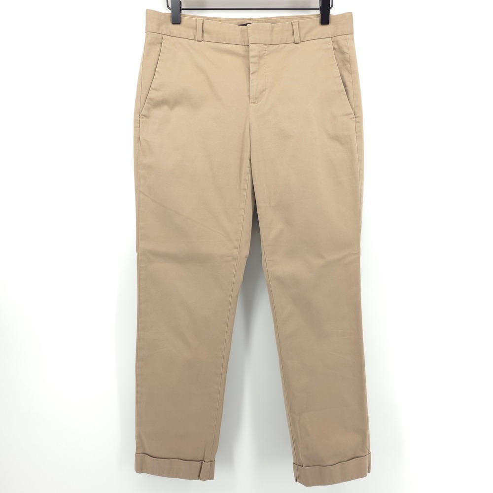 Banana Republic Avery Sateen Chino Pants in Khaki, Size 4
